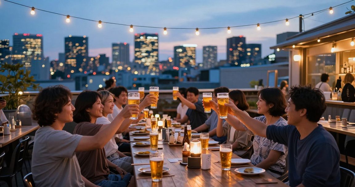 東京啤酒花園10選2026：百貨屋頂、神宮森林與銀座夜景，台灣人夏天最該排的露天夜晚