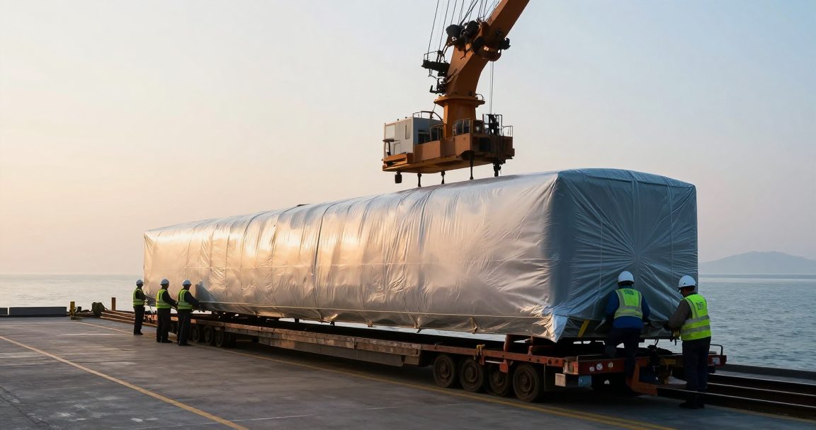 台灣高鐵新車N700ST抵高雄港 以日本現役主力N700S為基礎