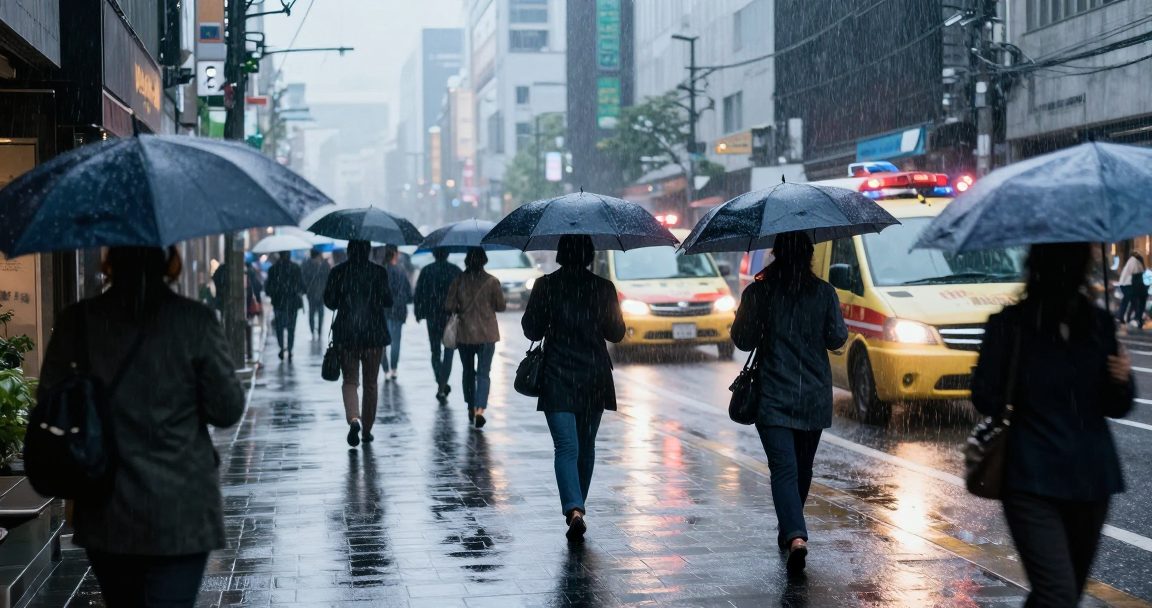 福井縣三市發布大雨特別警報 場面驚人